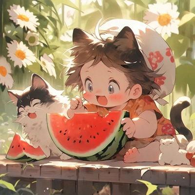 吃瓜娃娃动漫头像,萌动动漫头像背后的趣味故事